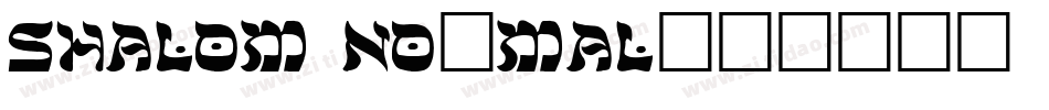 Shalom Normal字体转换